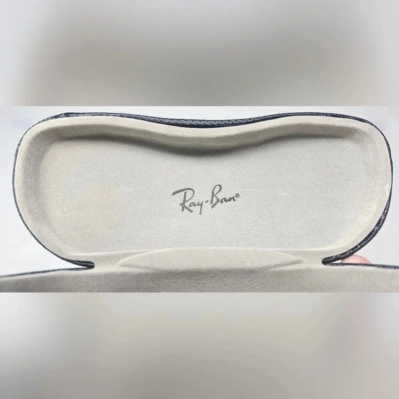 Ray-Ban Black Carbon Fiber Style Eyeglass Hard Clam Shell CASE ONLY - Picture 9 of 13